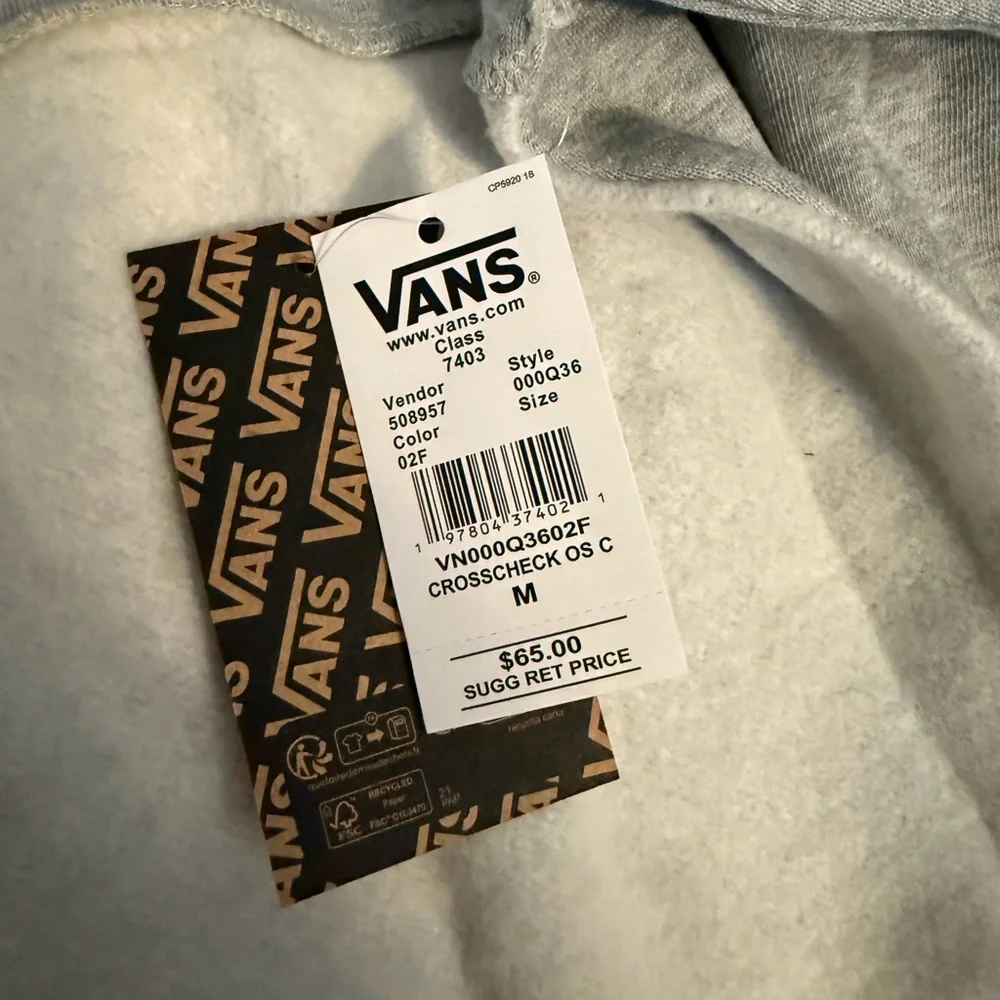 NWT Vans Cross Check Oversized Crew Sweatshirt - Picture 3 of 3